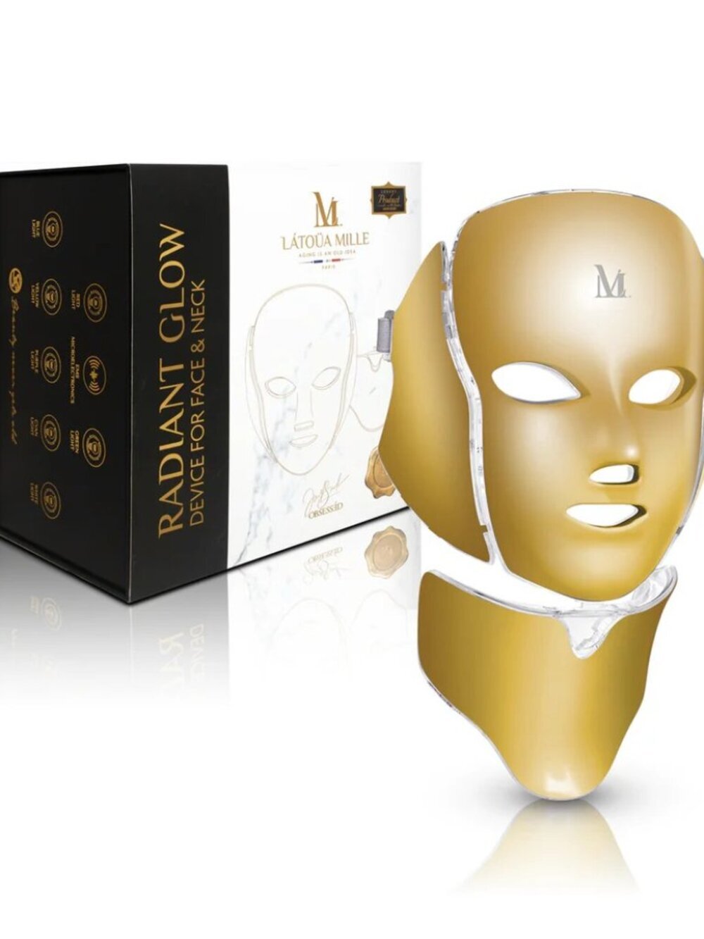 Luxury EMS LED Face & Neck Skin Tightening Rejuvenation Device Anti Aging